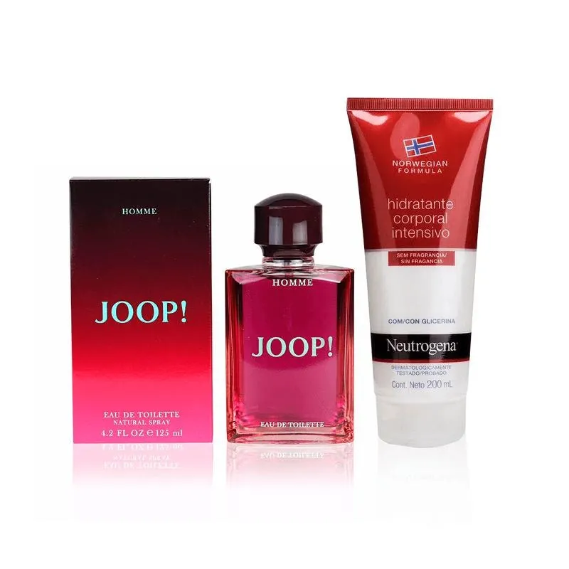 Kit Presente para Homem Homme Joop! Masculino Eau de Toilette 75ml + Neutrogena Norwegian Formula Hidratante Corporal Intensivo sem Fragrância 200ml