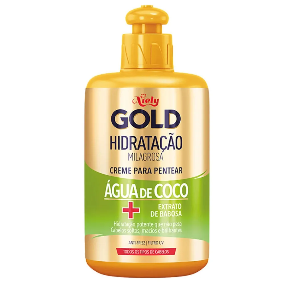 Niely Gold Água de Coco Creme de Pentear 250g