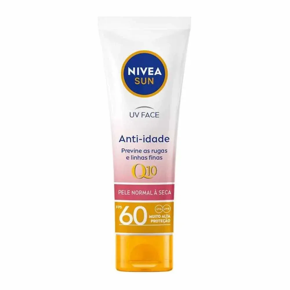 NIVEA SUN Protetor Solar Facial Beauty Expert Normal a Seca FPS60 50g