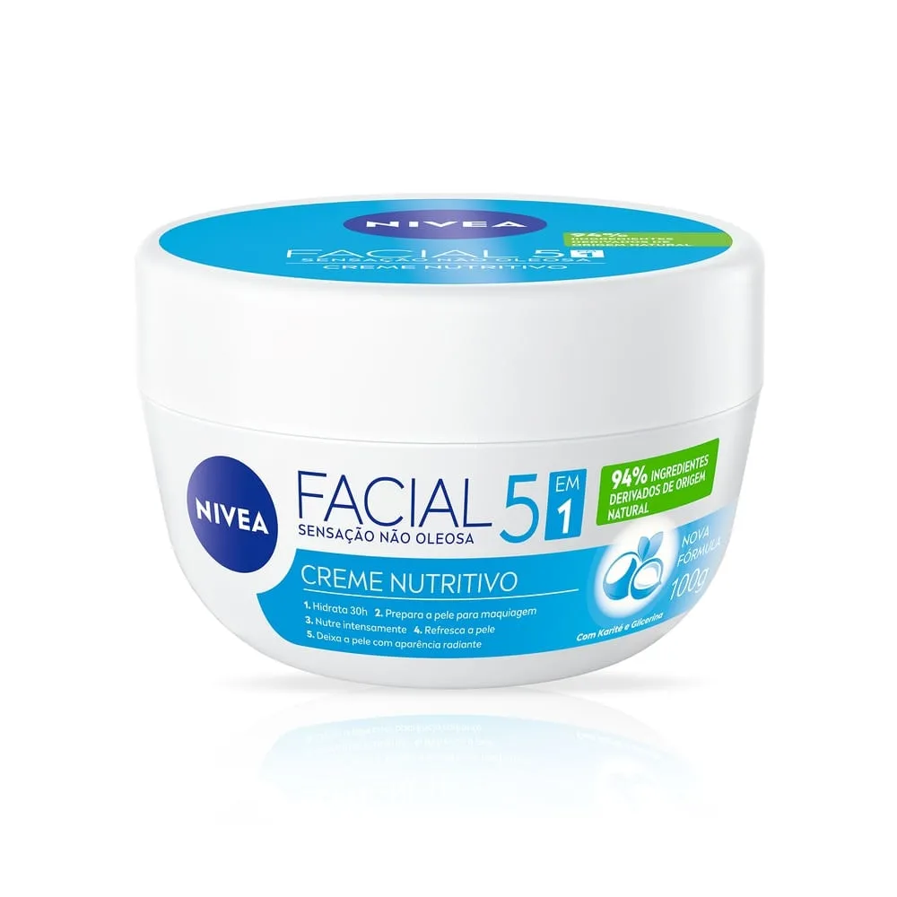 Creme Facial Nivea Nutritivo 5 em 1 Diurno 100g