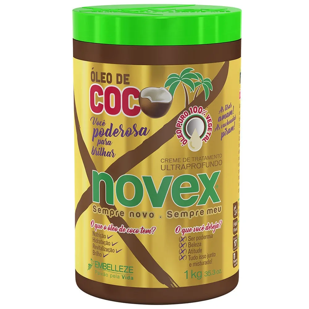 Creme de Tratamento Novex Óleo de Coco Embelleze Pote 1kg