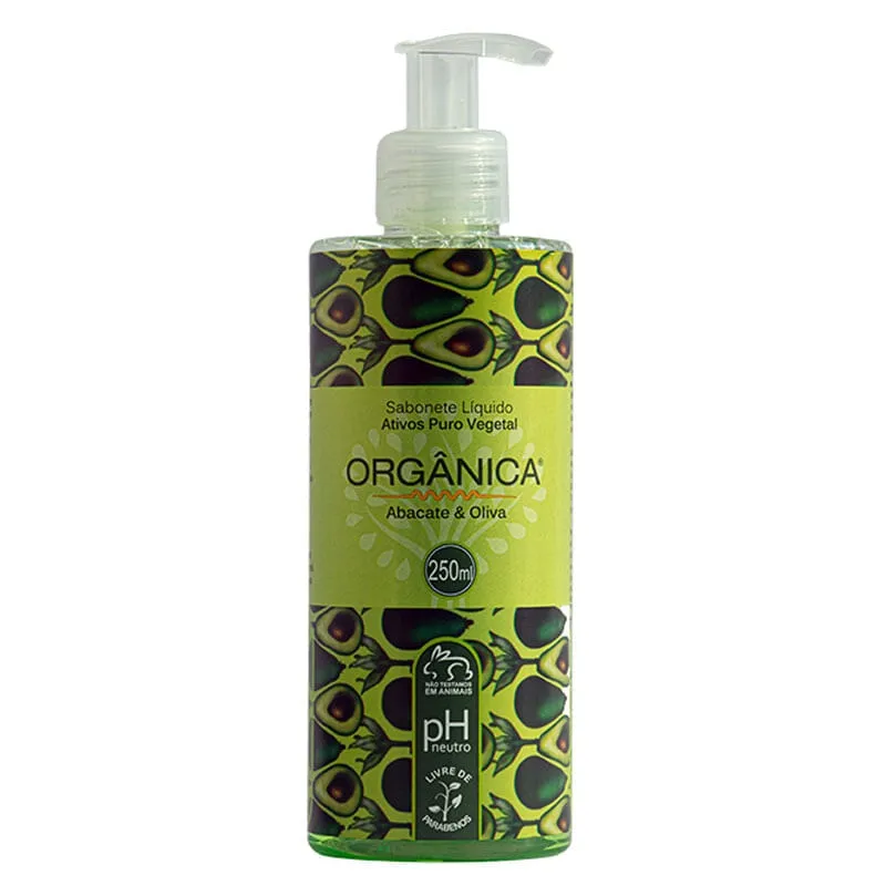 Orgânica Abacate e Oliva Sabonete Líquido 250ml