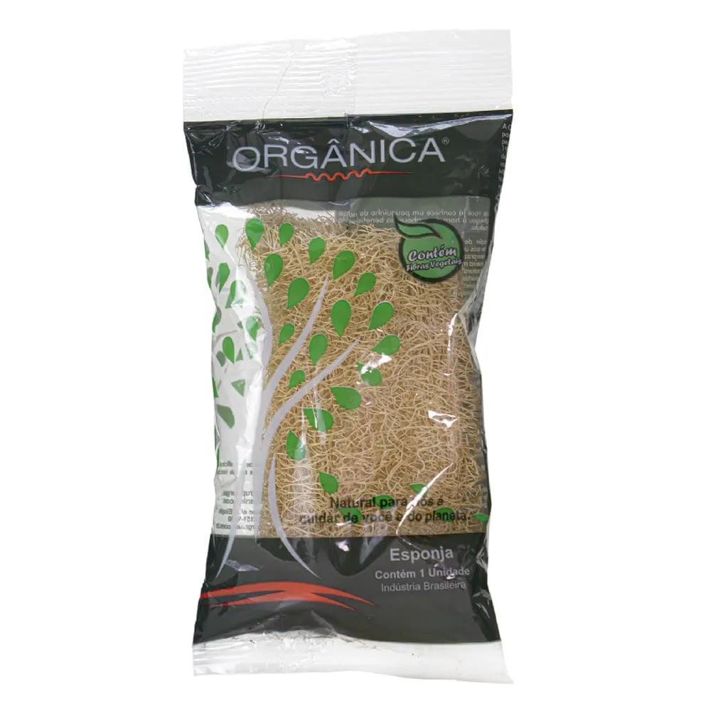 Esponja de Banho Orgânica Bucha Vegetal em Pedaço