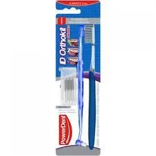 Escova Dental Powerdent Kit Ortodôntico Conico 3mm