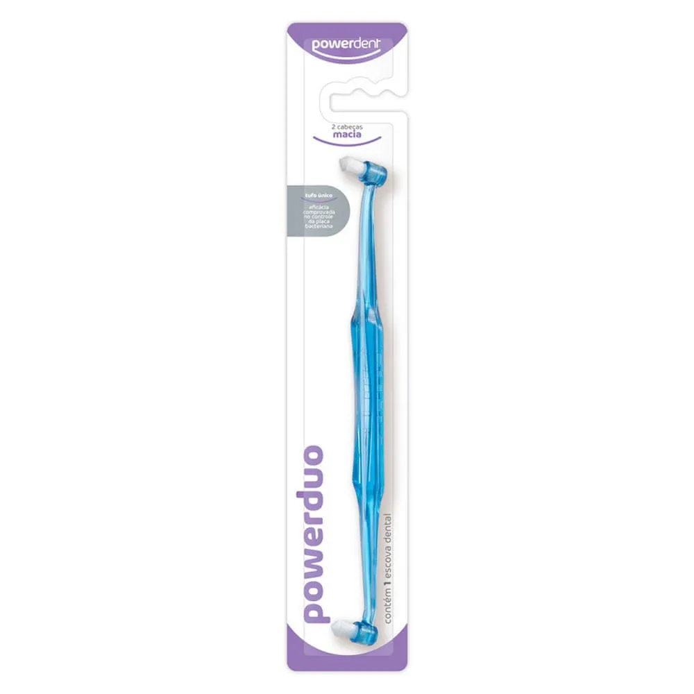 Escova Dental Powerdent 2 Tufos PowerDuo