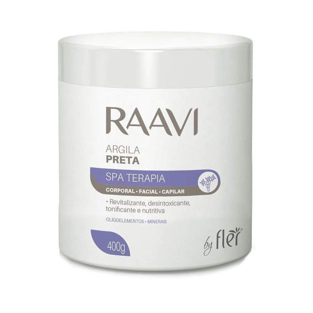 Creme De Massagem Raavi Argila Preta 400G