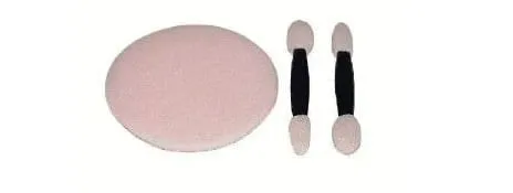 Conjunto De Espuma Para Pó E Aplicadores Para Sombra