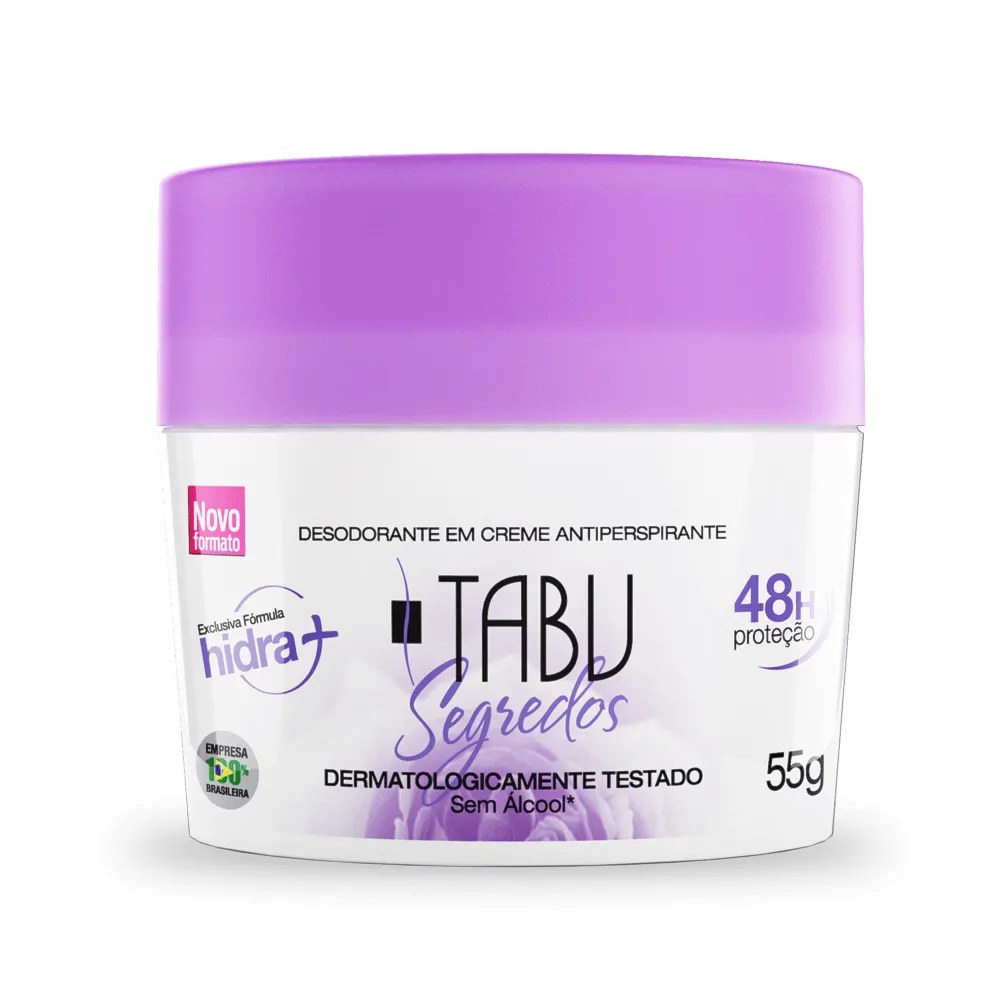 Desodorante Em Creme Antiperspirante Tabu Segredos 55G