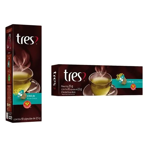 Cápsulas Três Chá Erva Doce