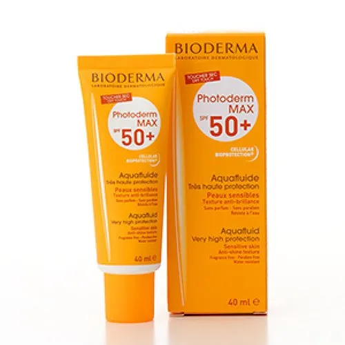 Protetor Solar Facial Bioderma Photoderm Max Aquafluide FPS 50+ 40ml