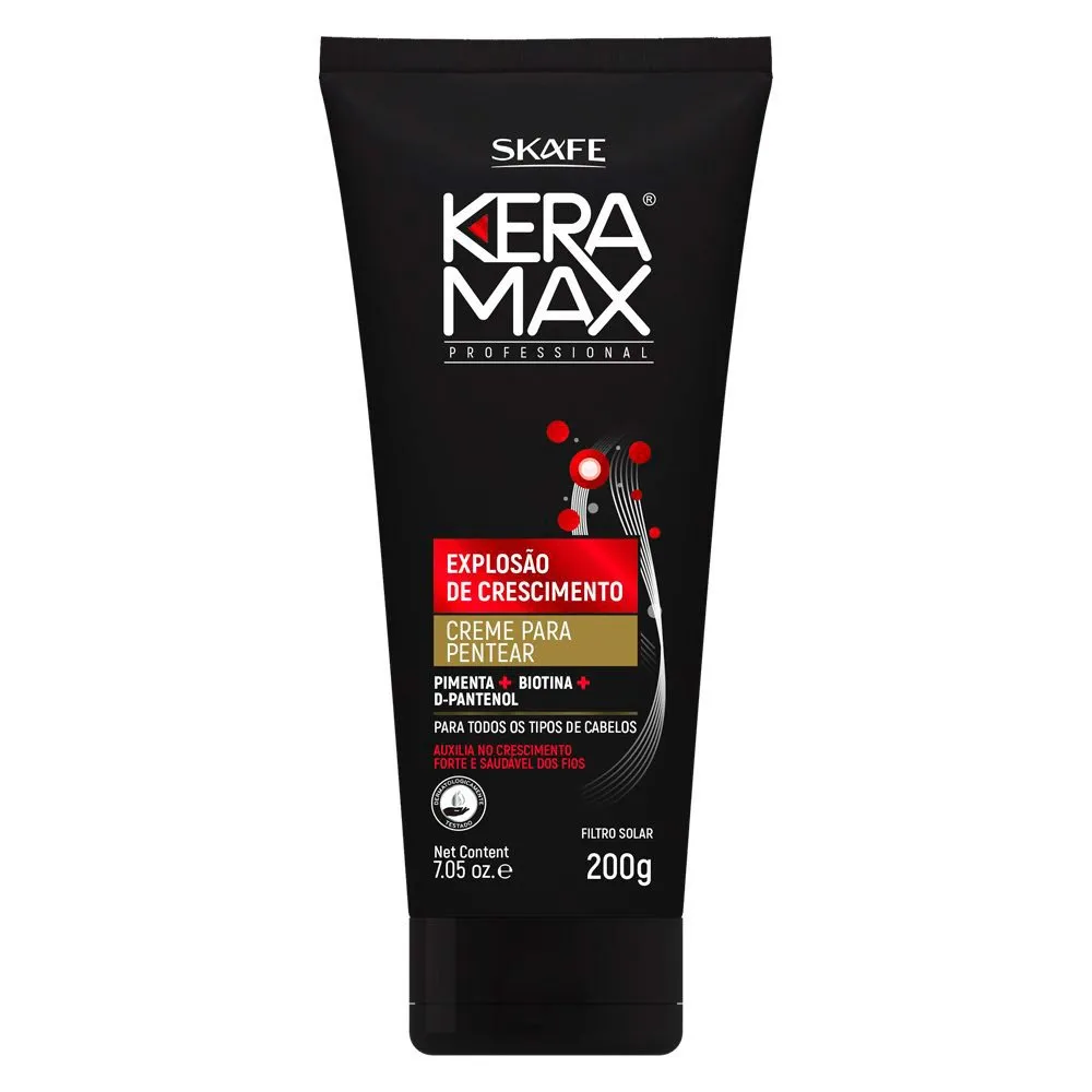 Creme para Pentear Keramax Explosão de Crescimento 200g