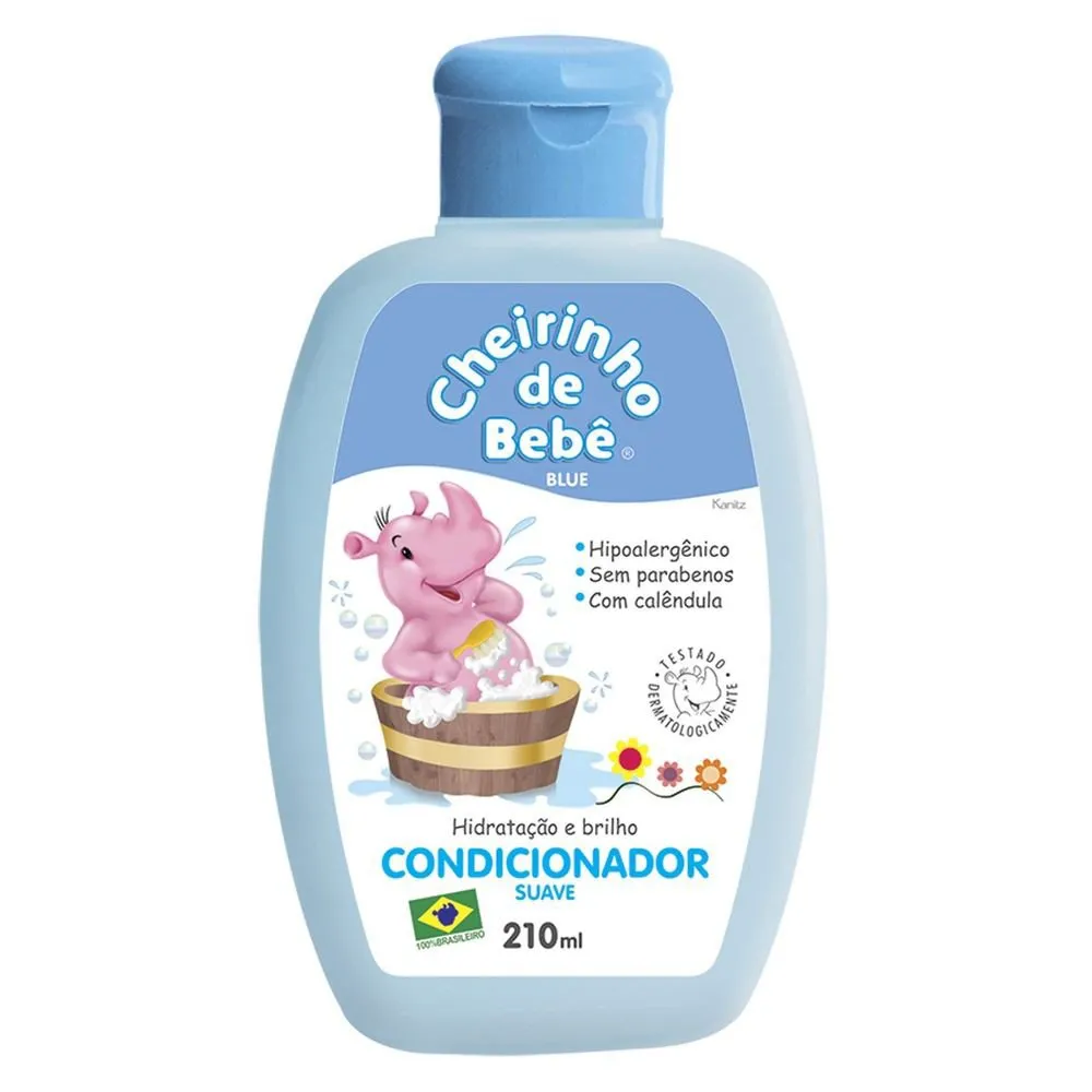 Condicionador Cheirinho De Bebê Blue 210ml