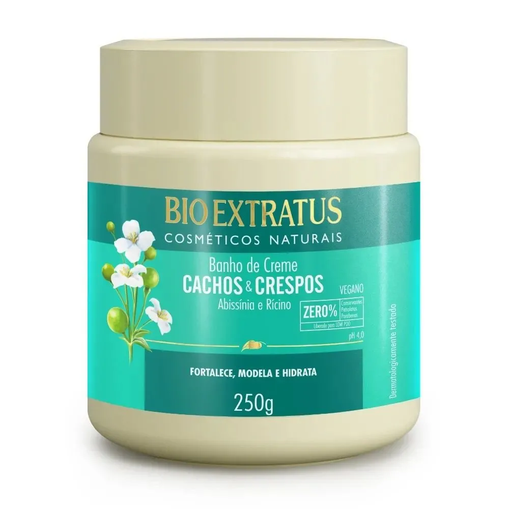 Banho de Creme Bio Extratus Cachos e Crespos 250g