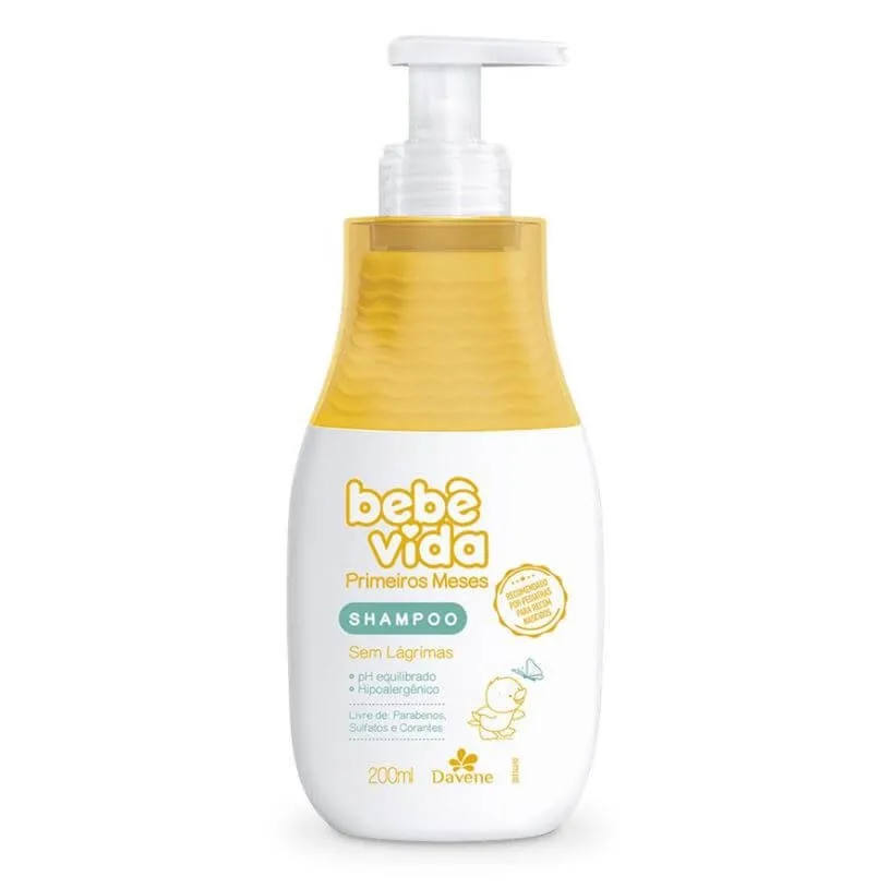 Shampoo Bebê Vida Primeiros Meses Davene 200ml