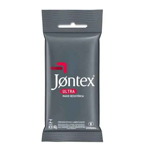 Preservativo Lubrificado Jontex Ultra Maior Resistência 6 Unidades