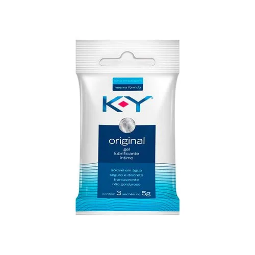 Gel Lubrificante Íntimo KY Sachê 5g 3 Unidades