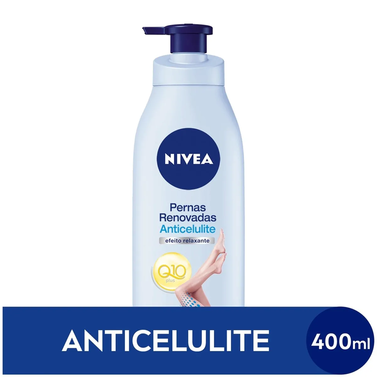 Loção Hidratante para Corpo Nivea Body Pernas Renovadas Anticelulite Q10 Plus 400ml