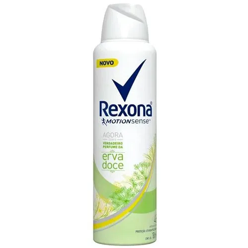 Desodorante Spray Aerosol Feminino Rexona Anti 48 Horas Motion Sense Erva Doce 150ml