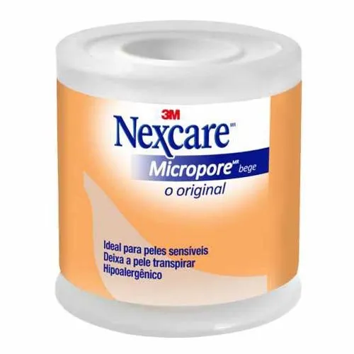 Fita Micropore Nexcare Bege 50mmx4,5m