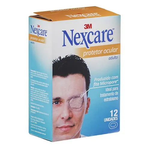 Protetor Ocular Adulto Nexcare Com 12 Unidades
