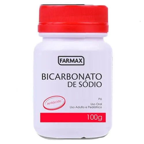 Bicarbonato de Sódio Farmax frasco com 100g