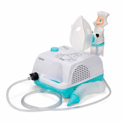Inalador Compressor e Aspirador Nasal Infantil Inalakids Omron
