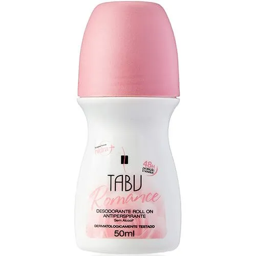 Desodorante Roll-on 48hs Antiperspirante Tabu Romance 50ml