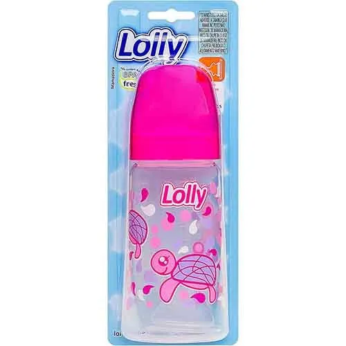 Mamadeira Lolly Big Oceano Rosa 330ml