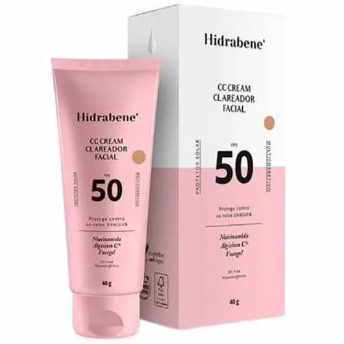 Protetor Solar Facial Clareador FPS50 Hidrabene 40g