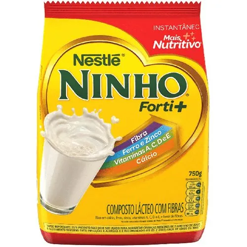 Leite Em Pó Ninho Instantâneo Sache 750g