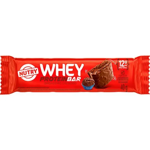 Barra Nutry Whey Protein Brigadeiro Cremoso 40g