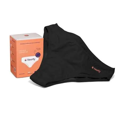 Calcinha Menstrual Fleurity Tanga Preta PP