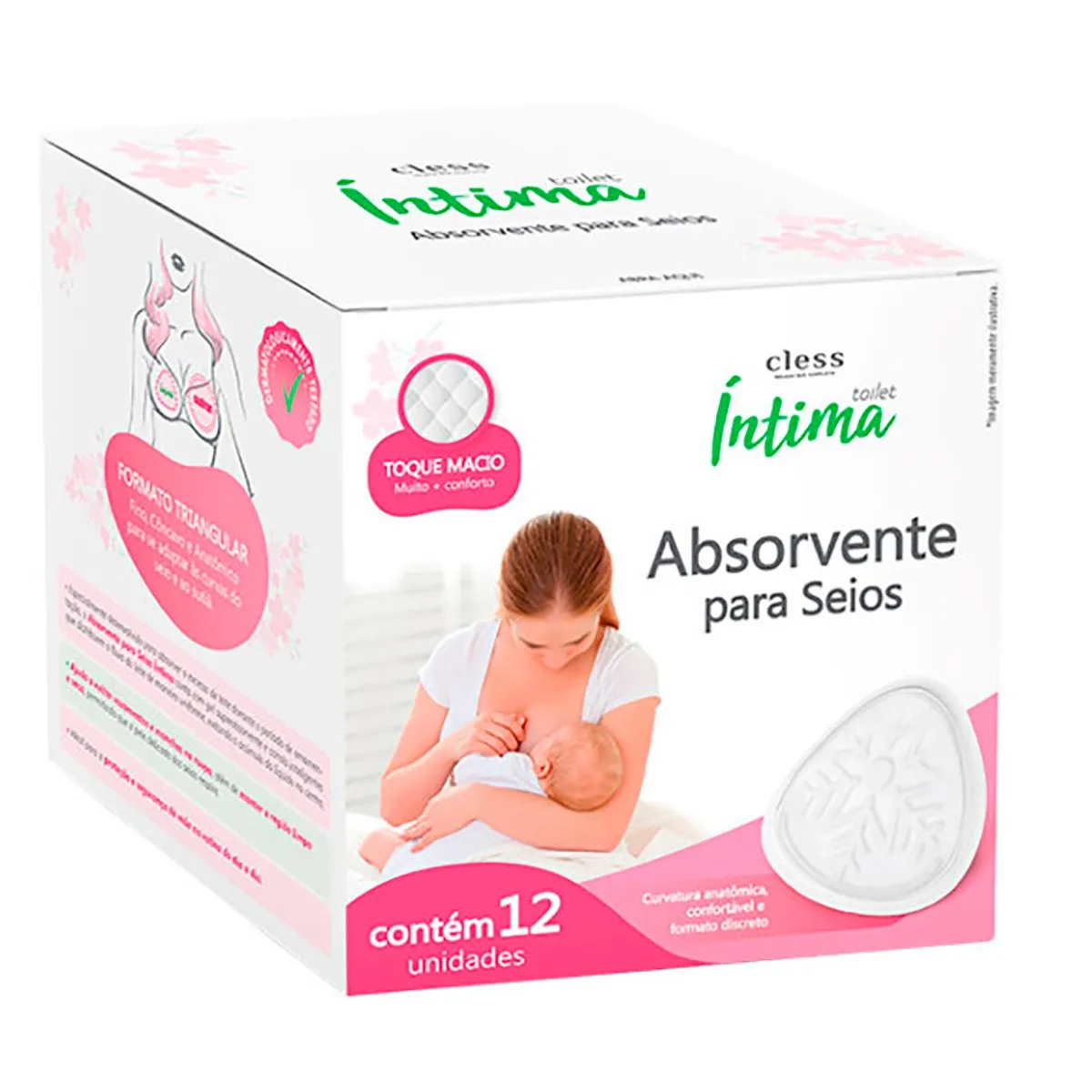 Absorvente para Seios Toilet Íntima 12 unidades