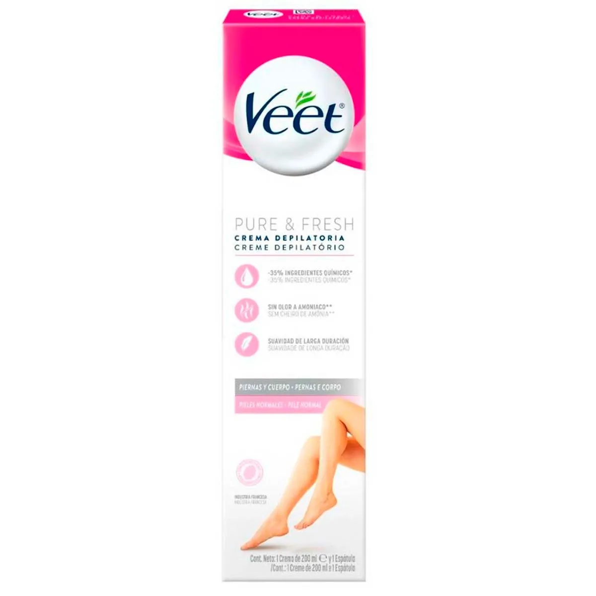 Creme Depilatório Veet Pure & Fresh Pele Normal 200ml