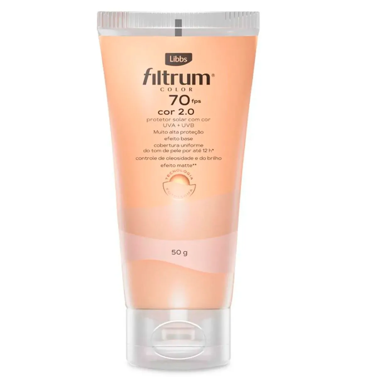 Protetor Solar Filtrum Libbs Color FPS70 Cor 2.0 50g