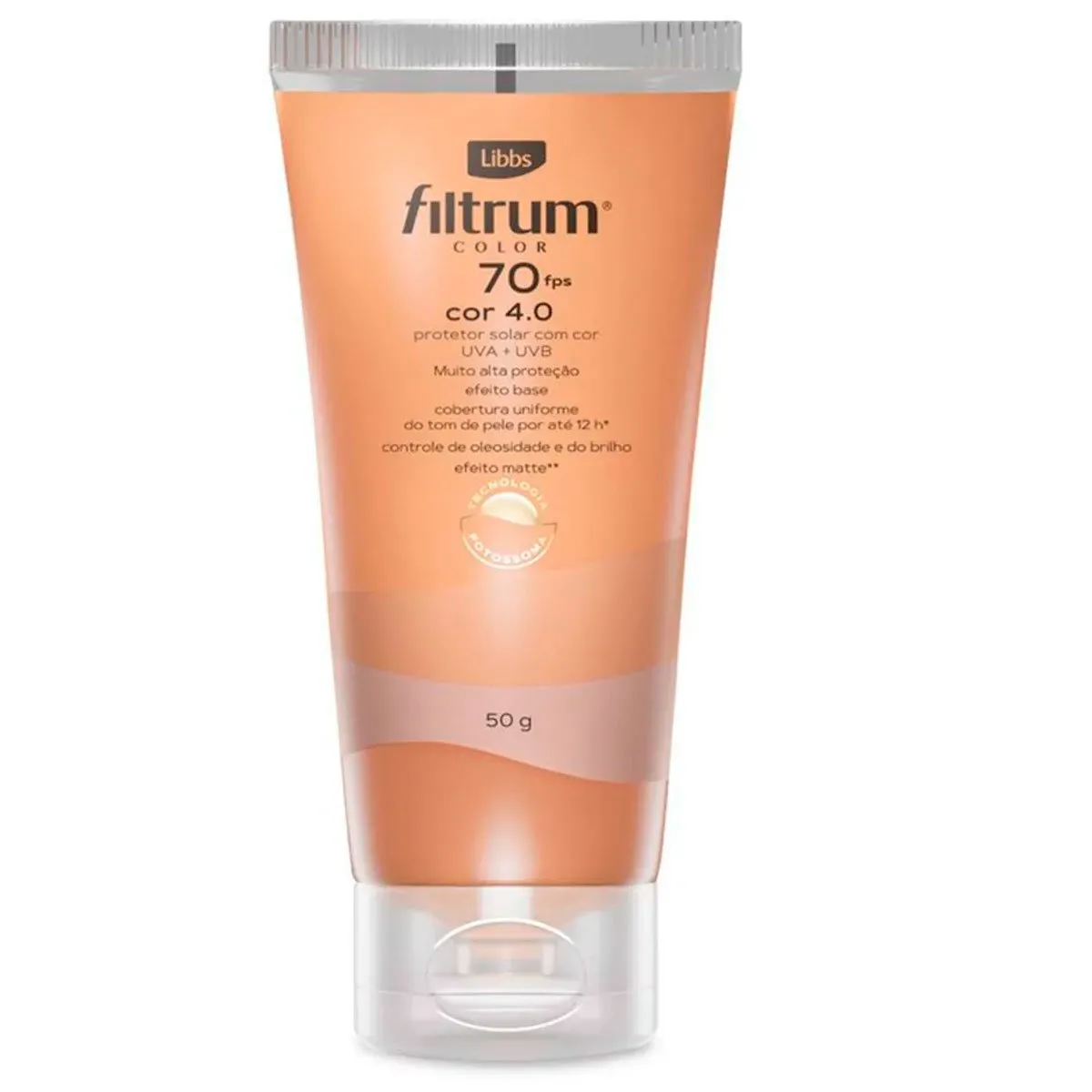 Protetor Solar Filtrum Libbs Color FPS70 Cor 4.0 50g