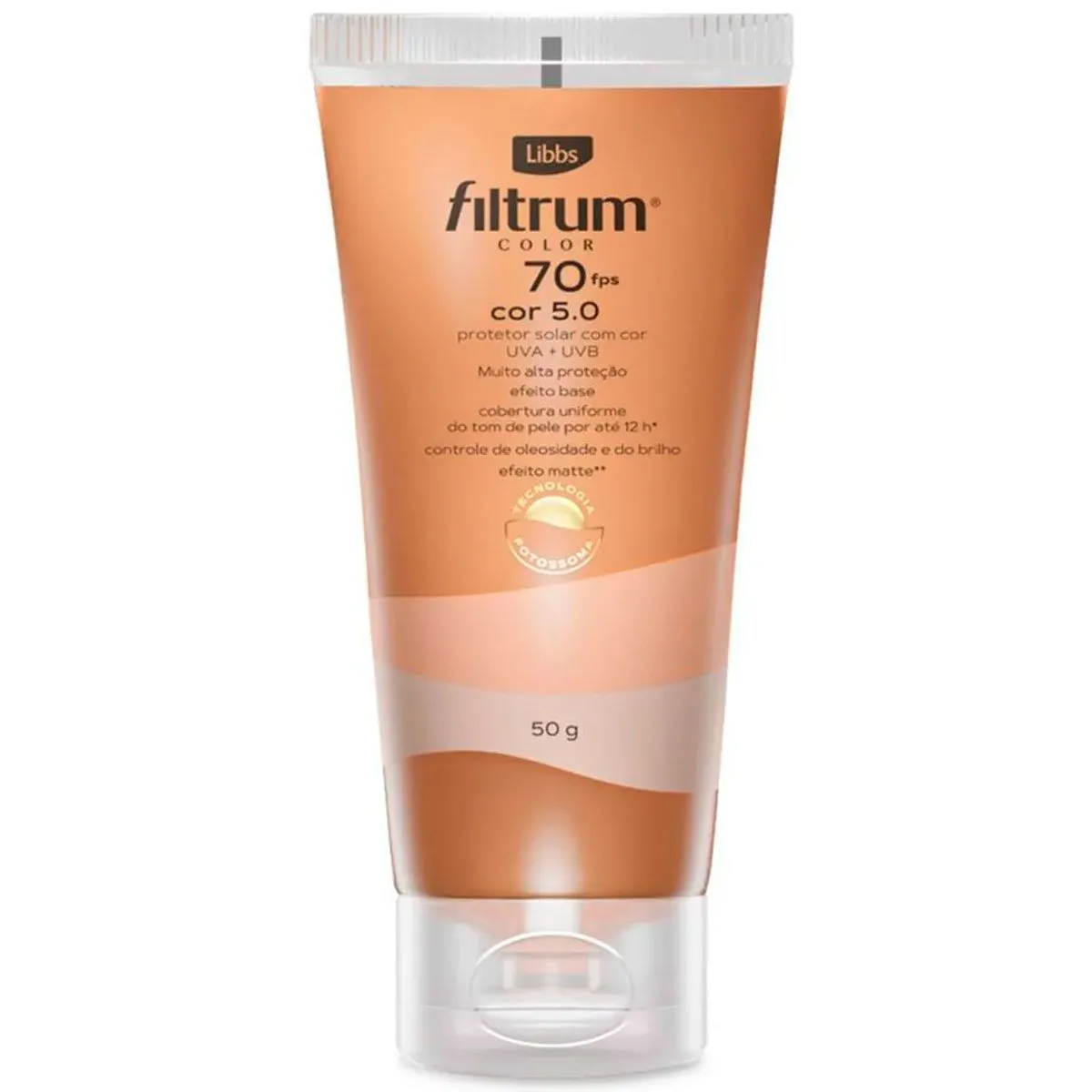 Protetor Solar Filtrum Libbs Color FPS70 Cor 5.0 50g