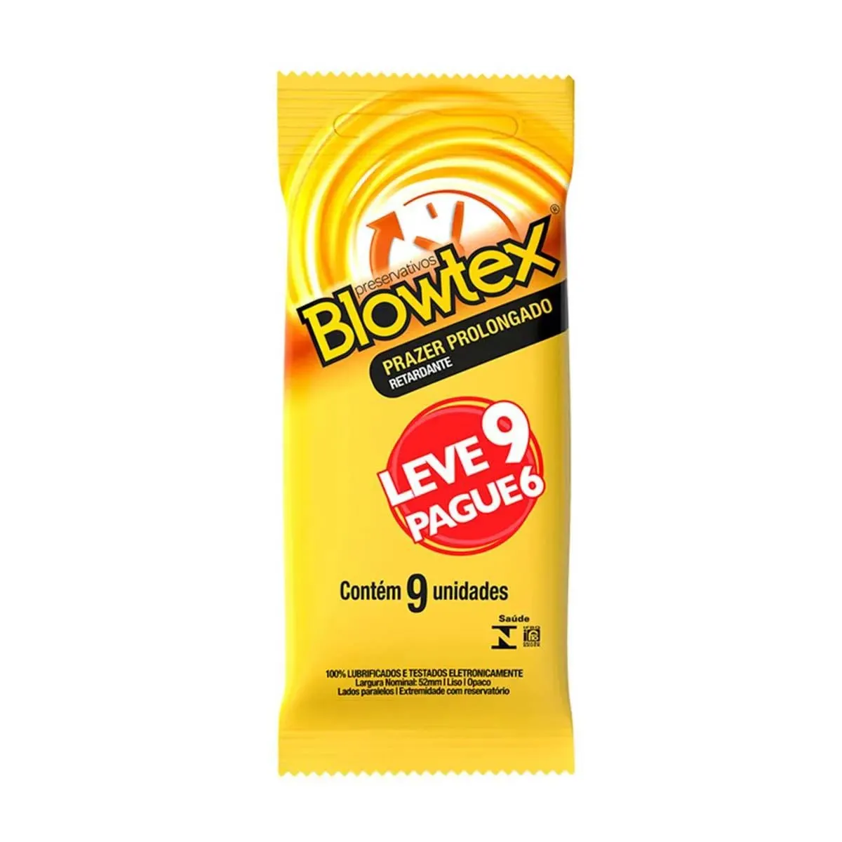 Preservativo Blowtex Retardante Leve 9 Pague 6