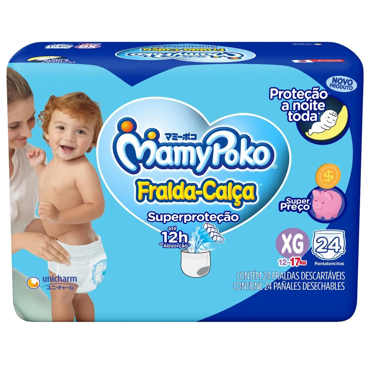 Fralda MamyPoko Calça Superproteção XG 24 Unidades