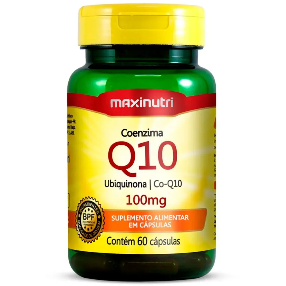 Coenzima Q10 100mg 60 Cápsulas Maxinutri