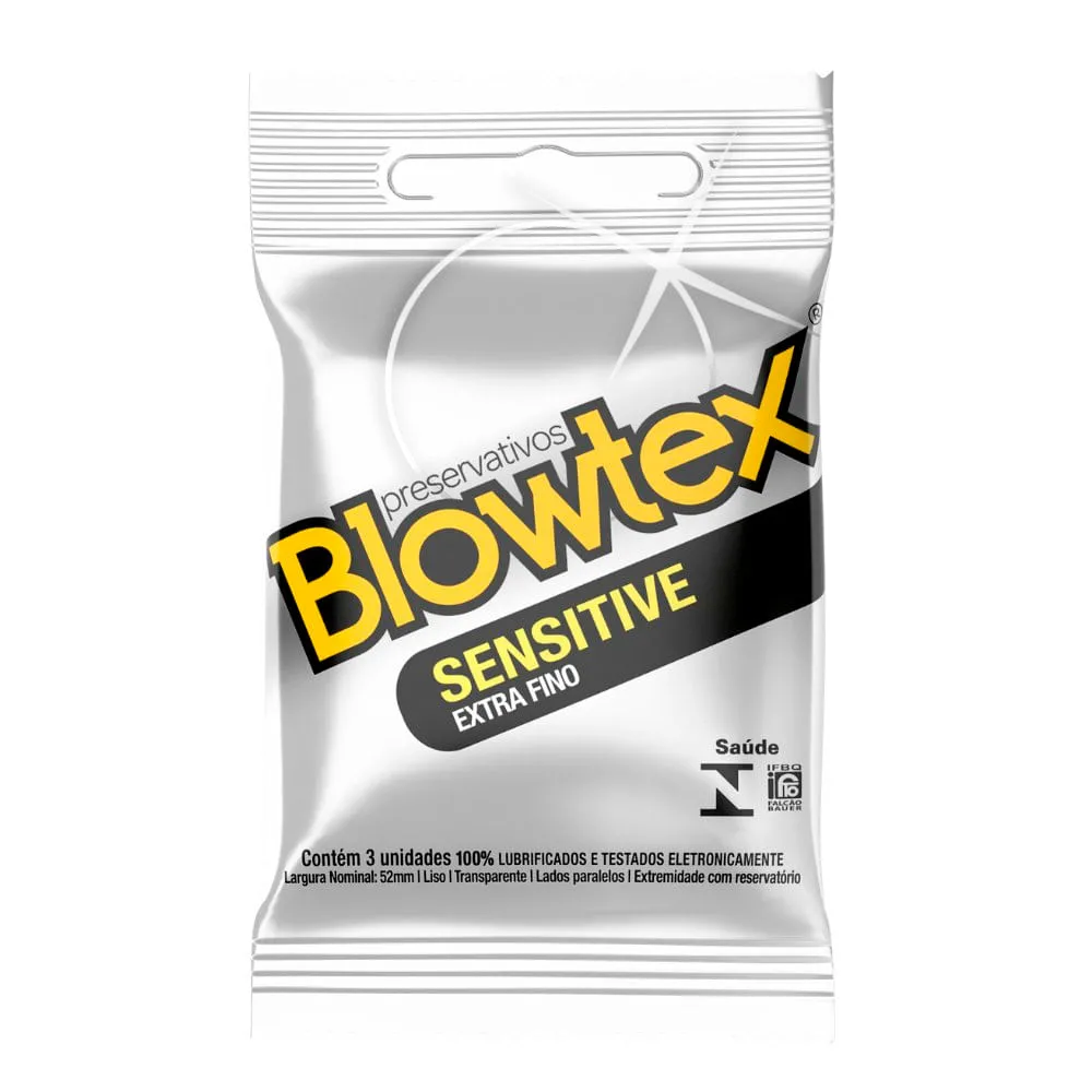 Preservativos Blowtex Sensitive Extra Fino 3 Unidades