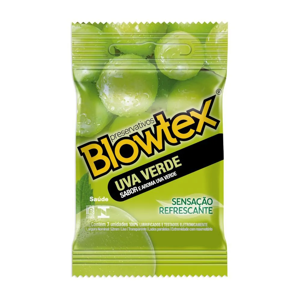 Preservativos Blowtex Uva Verde 3 Unidades