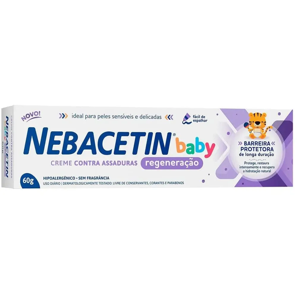 Creme Para Assaduras Nebacetin Baby Regeneração 60g
