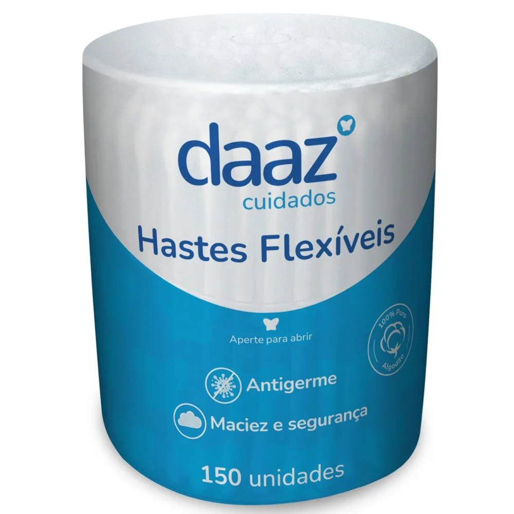 Hastes Flexíveis Daaz 150 Unidades