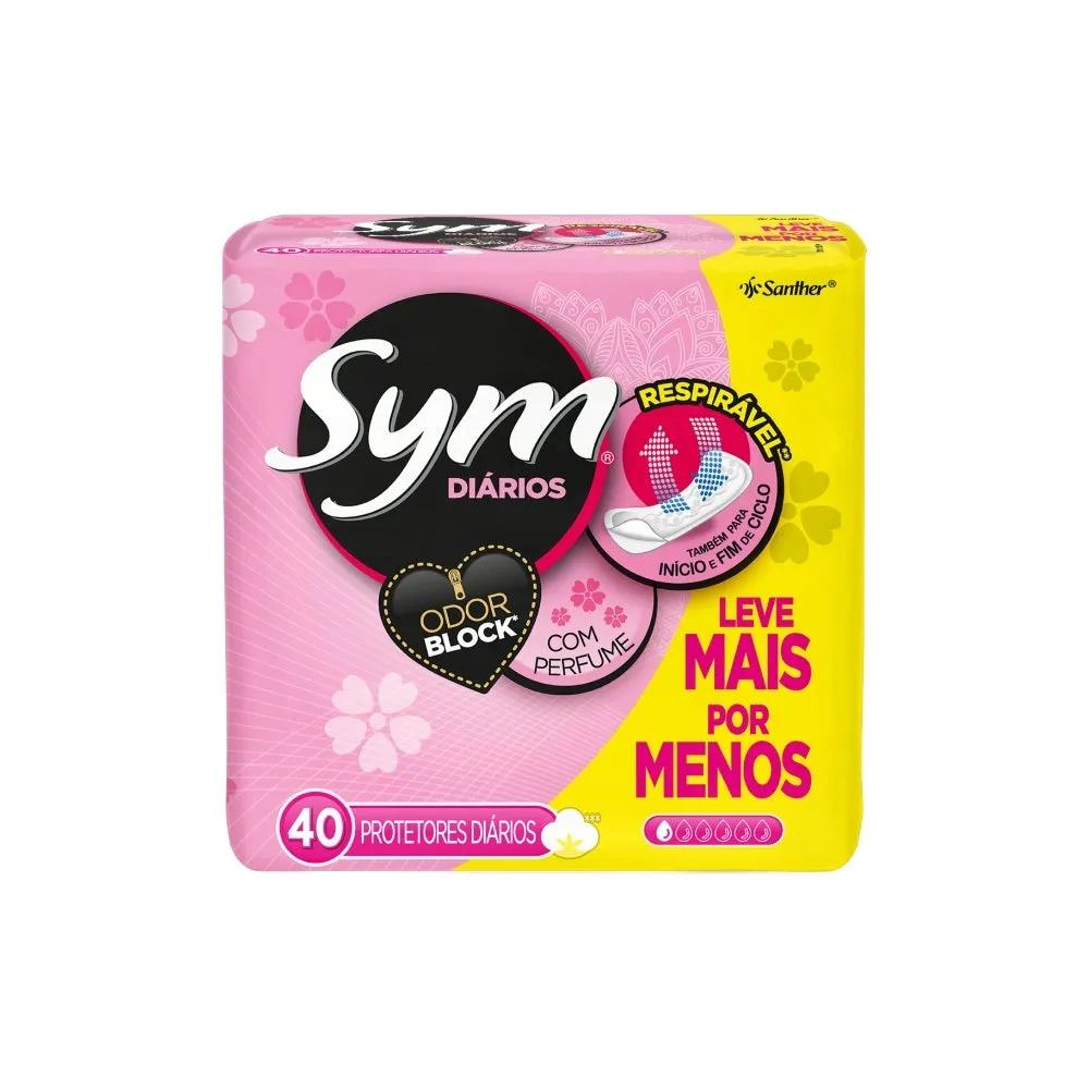 Absorvente Sym Proteção Diário C/ Perfume C/40