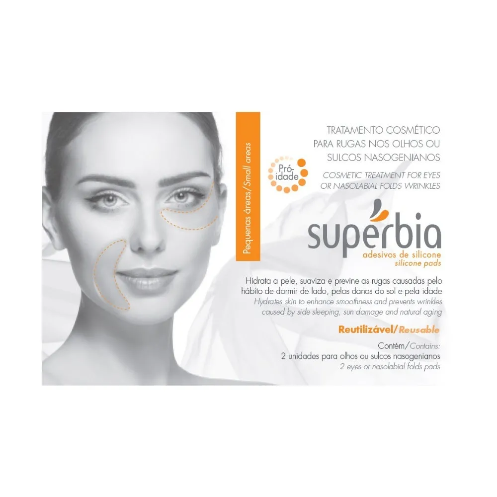 Adesivo Supérbia Silicone Rugas Olhos Bigode Chines 2un