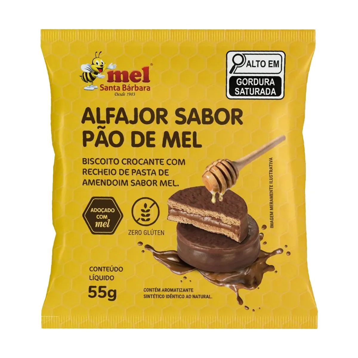 Alfajor Fit Pão De Mel Santa Barbara 55g