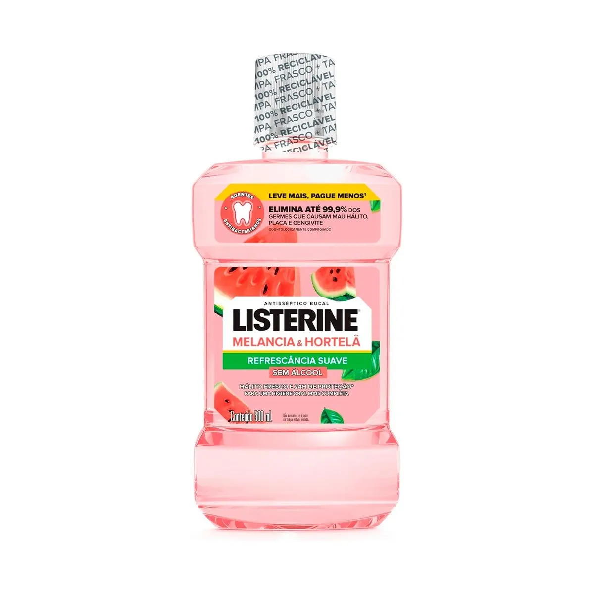 Antisséptico Bucal 500ml Melancia E Hortelã Listerine