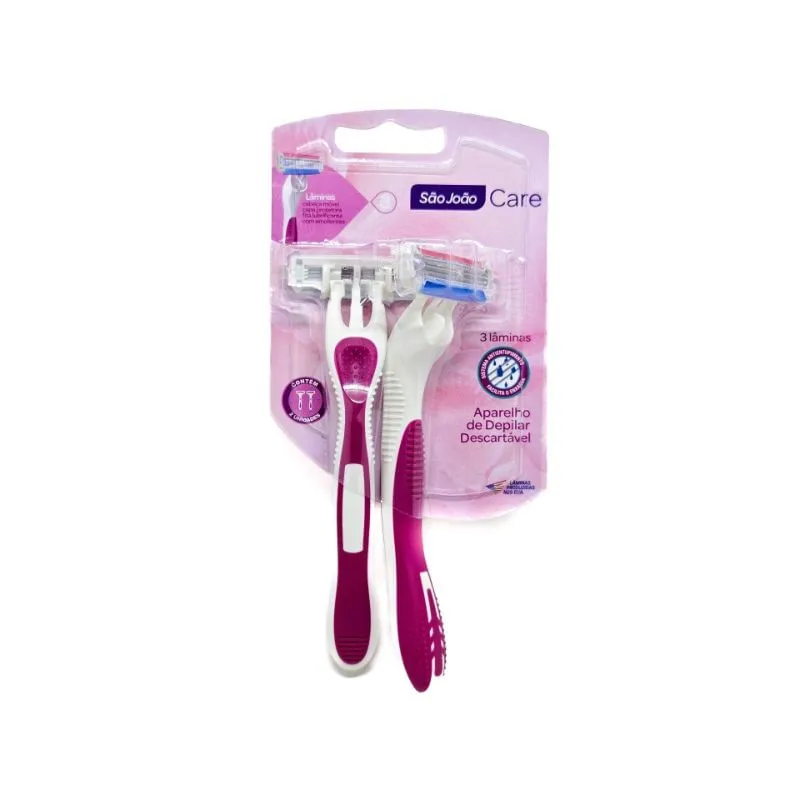 Aparelho de Depilação 3 Lâminas com 2 Unidades