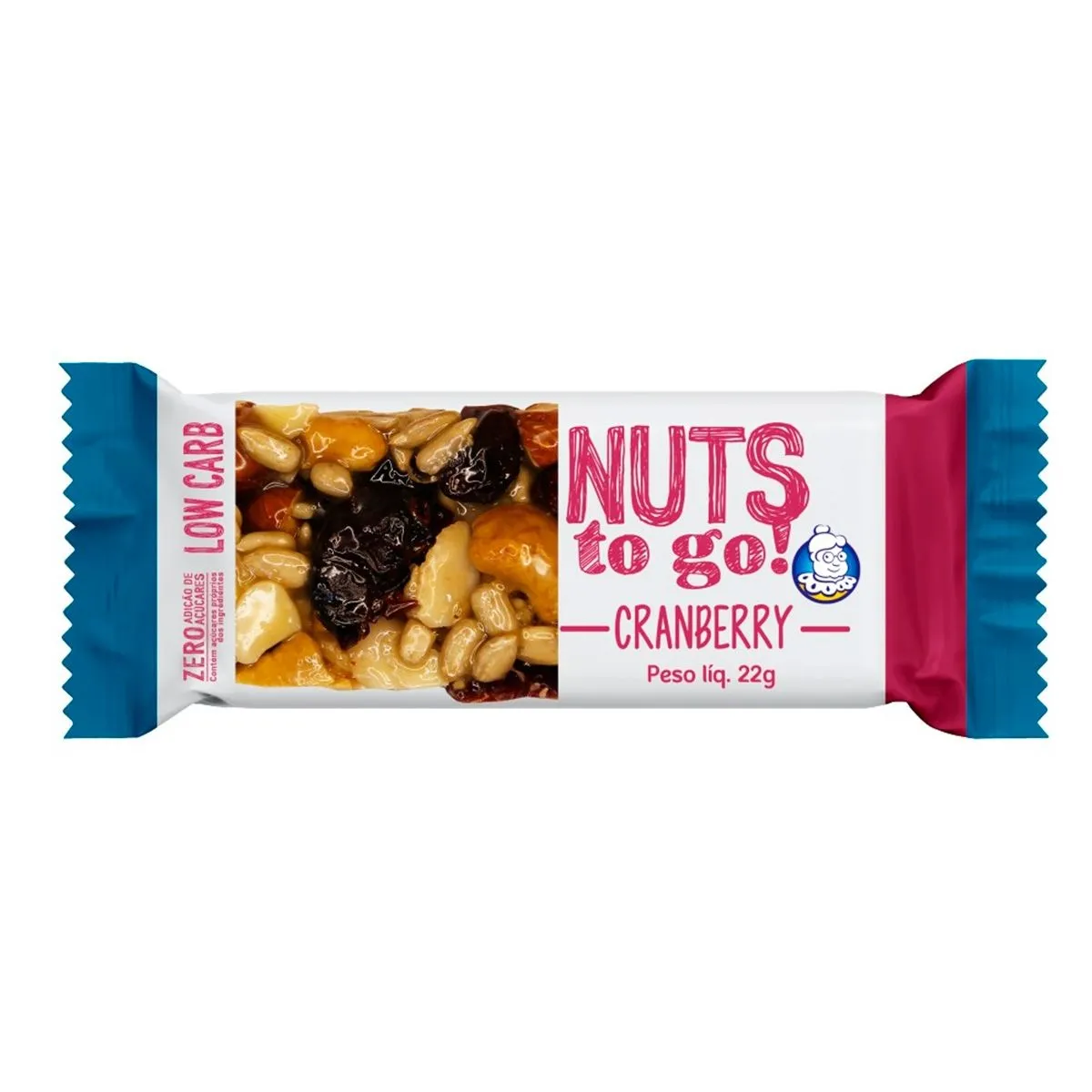 Barra De Cereal Nuts e Cranberry 22g Tia Sônia